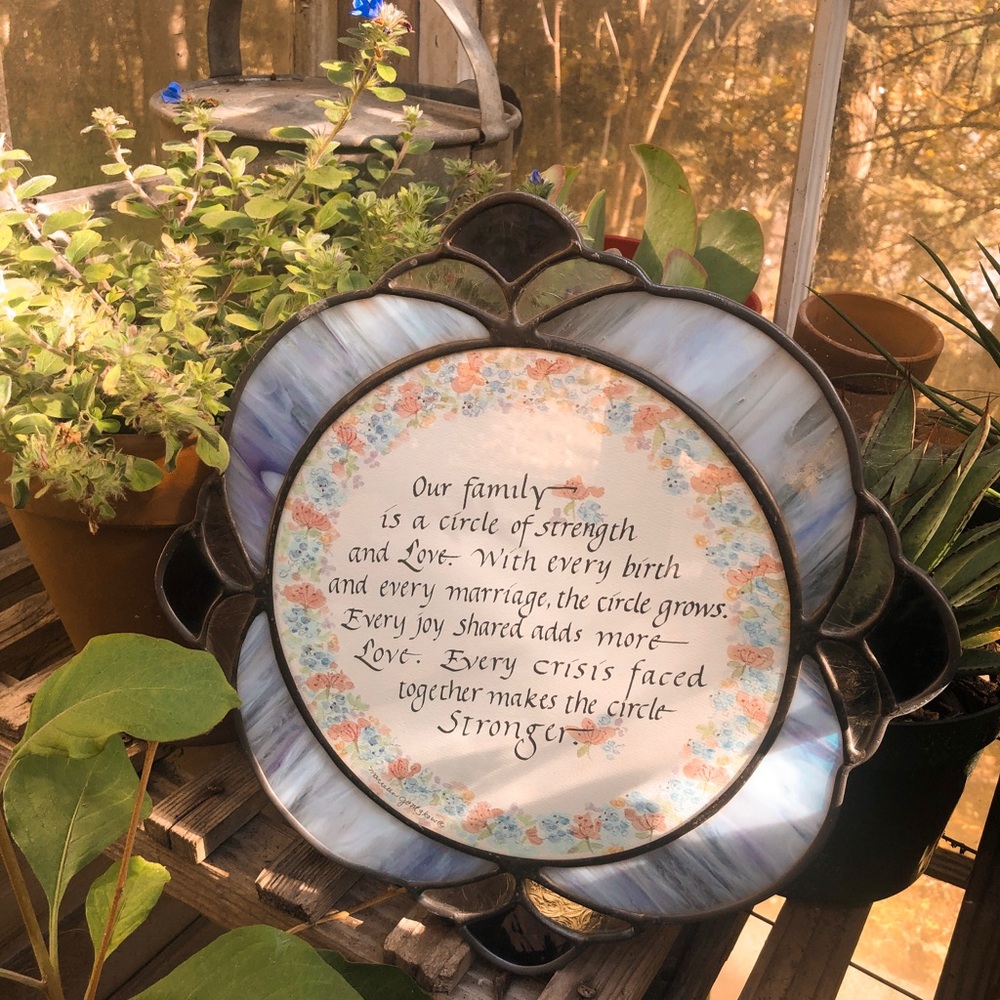 💠Purple Stained Glass Window Decor💠